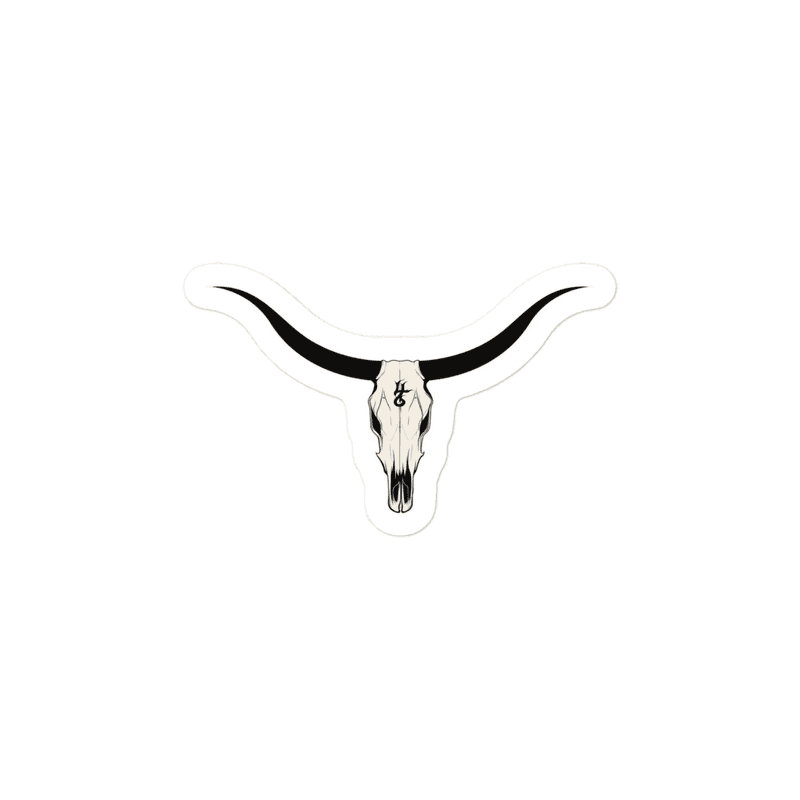 Deadwood Skull Die-Cut Sticker – Outlaw Swagger Sticker
